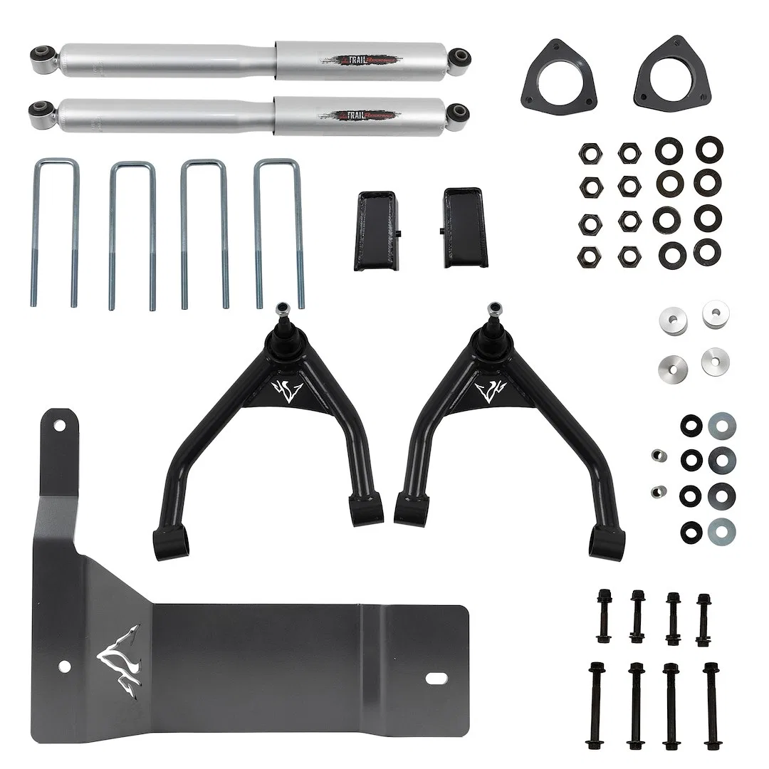 150206BK – BELLTECH Lift Kit Suspension, 4 Inch Lift With Trail Performance Plus Shock Absorber/ Skid Plate